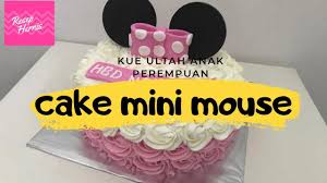 Dekorasi Kue Ulang Tahun Mini Mouse Imut Lucu Dan Menggemaskan Youtube