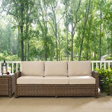 Crosley bradenton collection of ourdoor wicker pool and patio furniture. Crosley Bradenton Sofa With Cushions Hayneedle