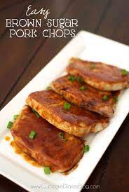 Easy Brown Sugar Pork Chops Recipe Brown Sugar Pork Chops Pork Recipes Cooking Recipes