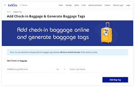 Check In Baggage Print Baggage Tags Boarding Pass Indigo