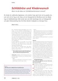 Kaum hat man einen kinderwunsch, dann kann man es nicht erwarten endlich mama (oder wie lange sollte man aber warten, wenn man nicht schwanger wird, bevor man einen arzt aufsucht? Schilddruse Und Kinderwunsch Rosenfluh Ch