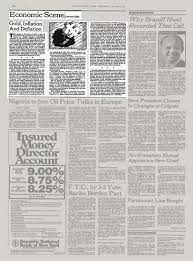 The topic was gold in the inflationary and deflationary environment of the current crisis. Economic Scene Gold Inflation And Deflation The New York Times
