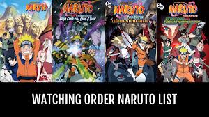 Watching Order Naruto Naruto Anime Order
