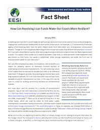 The first section, the introduction, identifies how and where the applicant's mission and the funder's mission intersect or align. Fact Sheet How Can Revolving Loan Funds Make Our Coasts More Resilient White Papers Eesi