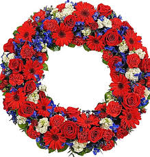 Check spelling or type a new query. Fully Decorated Funeral Wreath With Red Blue And White Flowers 3 Sizes Available I Husi Bloma Flower Delivery Shop Iceland