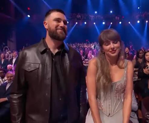 Taylor Swift and Travis Kelce at IHeart Radio Music Awards 2026 #taylorswift  #swiftie #traviskelce #iheartradio #tayvis