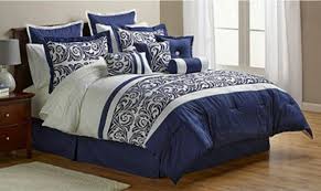 Ambrosia Comforter Set In Navy Also Available In Red And Black Fingerhut Com Comforter Sets Home Bed
