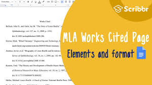 The modern language association refers to these guidelines as core elements on page 105 of the handbook. The Mla Works Cited Page Formats Examples