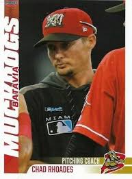 2019 Batavia Muckdogs Chad Rhoades PC Miami Marlins
