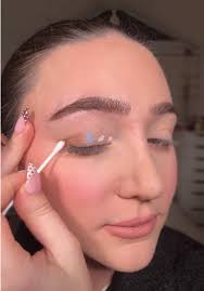 Light Blue and White Eyeshadow