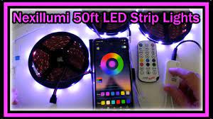 Nexillumi 50ft Led Strip Lights With Ir Remote Ultra Long Led Lights App Control Music Sync Review Youtube