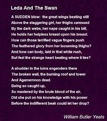 Leda And The Swan Poem Google Search Poems Sonnets John Keats Poems