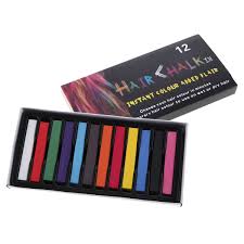 12 Cor Caixa De Lapis De Cor Temporaria Cor Do Cabelo Nao Toxico Pasteis Vara Ferramentas De Estilo Diy Cor Da Tin Hair Dye Colors Hair Color Hair Color Pastel