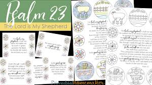 Each post has 10 pages. Psalm 23 Printable The Lord Is My Shepherd Proverbial Homemaker