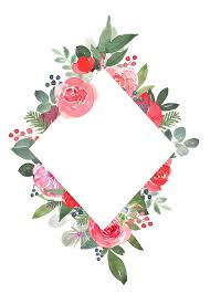 Watercolor Christmas Floral Clipart Green And Red Graphics Etsy Christmas Watercolor Floral Border Design Flower Illustration