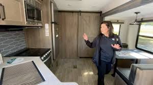 Puma toy hauler with outdoor kitchen. The Puma 289bhs A Bunkhouse Fifth Wheel With An Outside Kitchen Youtube