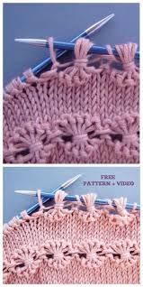 Knit Point Of Flower Stitch Free Knitting Pattern Video Orgu Modelleri Orgu Egitimleri Orgu Desenleri