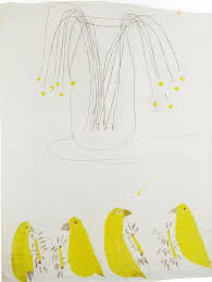 Treebystream Lee Godie Yellow Birds And Daisies Philadelphia Museum Of Art Outsider Art Art