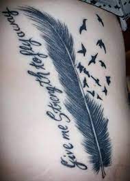 This feather tattoo looks suitable for ladies with the mix of colours enhancing the. 150 Meaningful Feather Tattoos Ultimate Guide June 2021