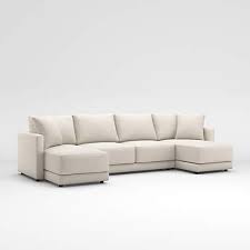 Check spelling or type a new query. Gather 3 Piece Double Chaise Lounge Sectional Sofa Reviews Crate And Barrel