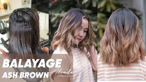 Cara mewarnai rambut sendiri di rumah, tanpa ke salon. Cat Rambut Ash Brown Balayage Technique Youtube