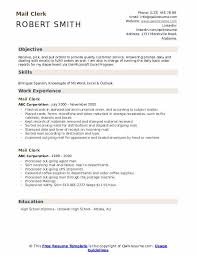 mail clerk resume samples qwikresume