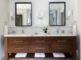 Maybe you would like to learn more about one of these? White Herringbone Tile Backsplash Transitional Bathroom Studio M Interiors