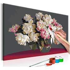 Vaso kyoto bianco e oro con decoro pappagalli e fiori h. Artgeist Quadro Fai Da Te Argeist Fiori Bianchi Nel Vaso 60 X 40 Cm A1 Ma 0013 Eprice