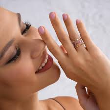 Personalized Birthstone Ring • Sterling Silver Mother's Day Gift • Dainty  Gold or Rose Gold Ring for Mom, Wife, Daughter • Gift for Her