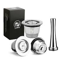 Capsule Nespresso Reutilisable Inox 2 In 1 Usage Nespresso Refillable Capsule Crema Espresso Reusable Ref Nespresso Coffee Capsules Coffee Capsules Coffee Pods