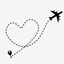 Air Plane Flight Route With Start Point And Dash Line Trace Heart Clipart Plane Airplane Png Transparent Clipart Image And Psd File For Free Download Airplane Tattoos Travel Clipart Clip Art