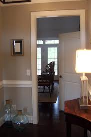 Both of these techniques use inexpensive materials to makeover a room, and. Beige Paint Color Transitional Entrance Foyer Olympic Stormy Weather