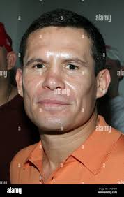Mar 19, 2005; Las Vegas, NV, USA; ERIK MORALES of Tijuana, Mexico  acknowledges the crowd after his 12 round super featherweight fight against  Manny Pacquiao of Manila, Philippines at the MGM Grand