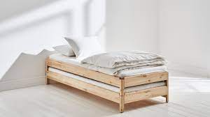 High slatted headboard with low foot end. Buy Single Bed Frame Bed Mattress Online Uae Ikea