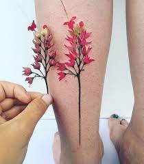 Resultado De Imagem Para Flores Para Tatuagem Calf Tattoo Tattoos For Women Calf Tattoos For Women