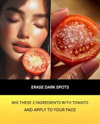 Rub a slice of tomato