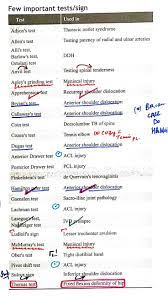 Important Tests Signs Anvil Apley Anterior Dugas Ober Thomas Physical Therapy Student Physical Therapist Assistant Physical Therapy Assistant