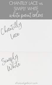 This image from a previous blog post about color. Benjamin Moore Chantilly Lace Review Tips On Trim Color Sheen Other Great Whites To Try Driven By Decor