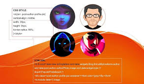 Cara Menampilkan Gambar Profile Penulis Di Atas Setiap Postingan Blog Di 2020 Posting Blog Gambar