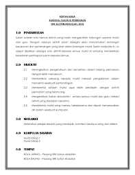 Kertas kerja kejohanan sukan tahunan. Contoh Kertas Kerja Sukan Cute766