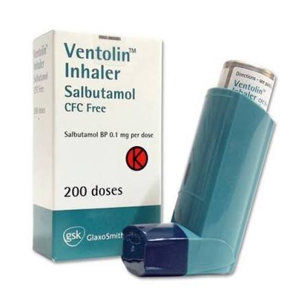Ventolin Inhaler Salbutamol, 0.1 mg, Packaging Size: 200 Doses at ₹ 160/pack in Nagpur