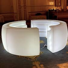 LED Curved 10' bar for rent. Glowing bar rentals is perfect for any event.