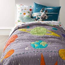 It charges up during daylight hours and radiates a soft light when it gets dark. Astronaut Space Quilt Twin Reviews Crate And Barrel