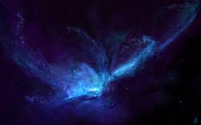 wallpaper nebula dark e blue