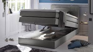 Boxspringbett 120x200 cm liegefläche online bestellen! Boxspringbett 120x200 Hawaii Stoff Grau Bettkasten Und Topper