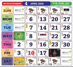 Kalendar lumba kuda atau kalendar kuda adalah sebahagian dari identiti malaysia, sama seperti nasi lemak, pasar malam dan rumah terbuka di musim perayaan. Kalendar 2020 Senarai Cuti Umum Malaysia Dan Cuti Sekolah Seluruh Negeri