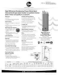 The electronic ignition system ensures safe and easy startup. High Efficiency Condensing Power Direct Vent Induced Manualzz