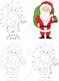 En muchos hogares durante la noche de navidad aparecen regalos para toda la familia como por arte de magia. Navidad Santa San Nicolas Libro Para Colorear Y Punto A Punto Juego Educativo Para Ninos Ilustraciones Vectoriales Clip Art Vectorizado Libre De Derechos Image 69063434