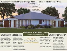 Duplex House Plans 6 Bedrooms Corner Lot Duplex House Plans Etsy Duplex Design Duplex House Design Duplex House