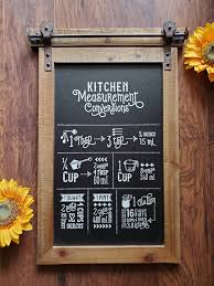 Kitchen Measurement Conversions Farmhouse Chalkboard Sign Kitchen Measurements Kitchen Measurement Conversions Framed Chalkboard